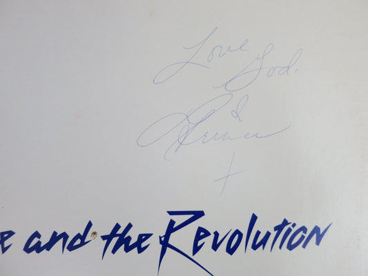 PRINCE SIGNED LP RECORD RARE + ROGER EPPERSON COA PROOF! THE REVOLUTION ALBUM