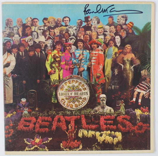 Paul McCartney THE BEATLES Signed Autograph "Sgt Pepper" Mono Album LP CAIAZZO