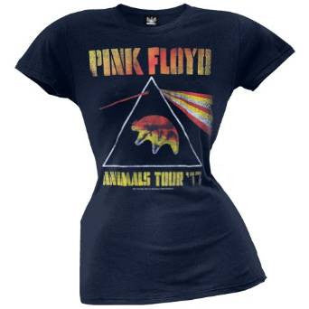 Pink Floyd - Womens Animals Tour '77 Juniors T-shirt