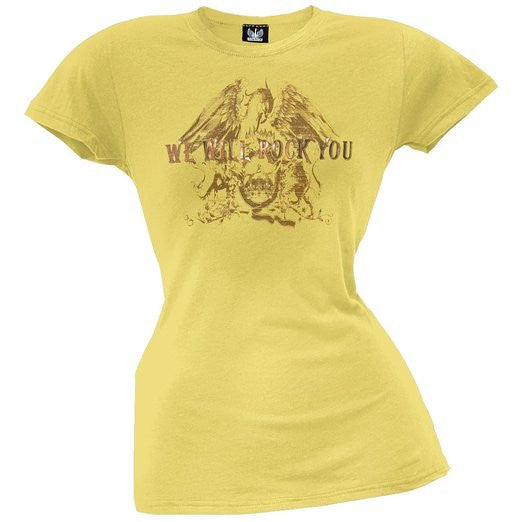 Queen - We Will Rock You Gold Juniors T-Shirt