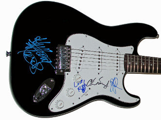 RED HOT CHILI PEPPERS Complete Band Autographed Signed Guitar