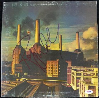 ROGER WATERS PINK FLOYD ANIMALS SIGNED ALBUM COVER W/ VINYL PSA/DNA #Q51570