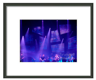Radiohead On Stage Framed Print