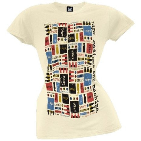 Rage Against The Machine - Bomb Collage Juniors T-Shirt