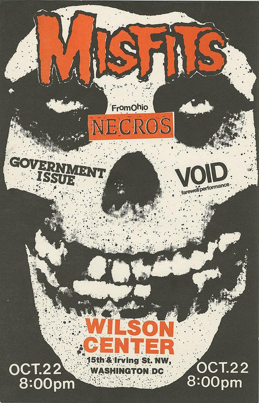 Vintage Misfits show poster