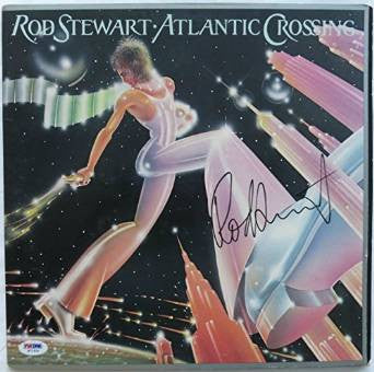 Rod Stewart Signed Atlantic Crossing Auto Vinyl Record Album PSA/DNA #W71524