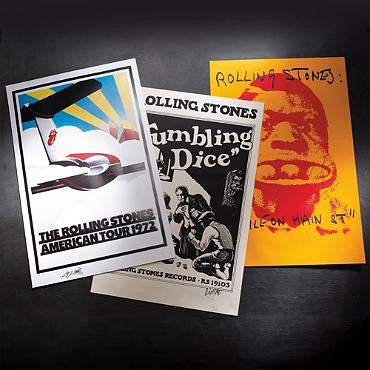 Rolling Stones Autographed Lithograph Kit