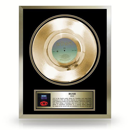 Rush Framed 2112 Gold LP