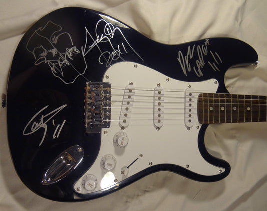SIGNED MISFITS AUTOGRAPHED GUITAR BY ALL 3 W/PICS NICE!
