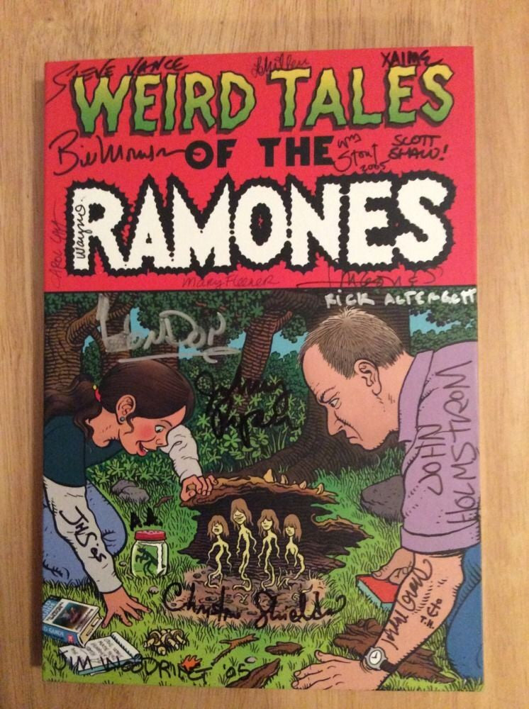 SIGNED x20 Artists - Weird Tales Of The Ramones Box Set CD Stout Arogones Shaw