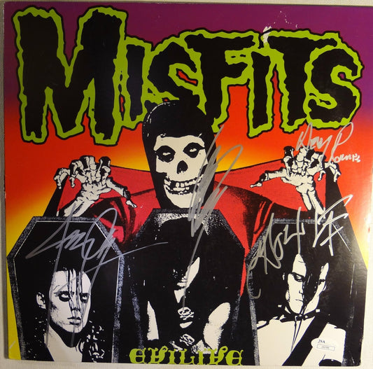 Signed Misfits Autographed Lp Danzig & Rollins Jsa Certificate W/pics Rare