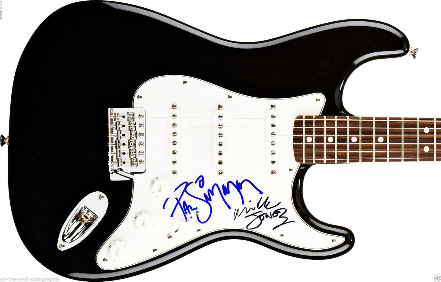 THE CLASH HAND SIGNED AUTOGRAPHED ELECTRIC GUITAR! RARE! WITH PROOF + C.O.A.!