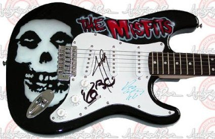 THE MISFITS Autographed Signed Custom Guitar PROOF PSA/DNA