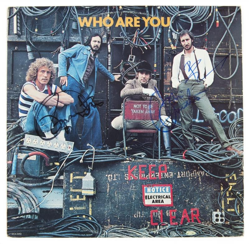THE WHO'S WHO ARE YOU SIGNED BY THREE BAND MEMBERS