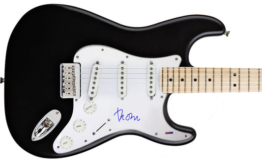 THOM YORKE OF RADIOHEAD SIGNED SQUIRE STRATOCASTER GUITAR PSA/DNA COA U98907