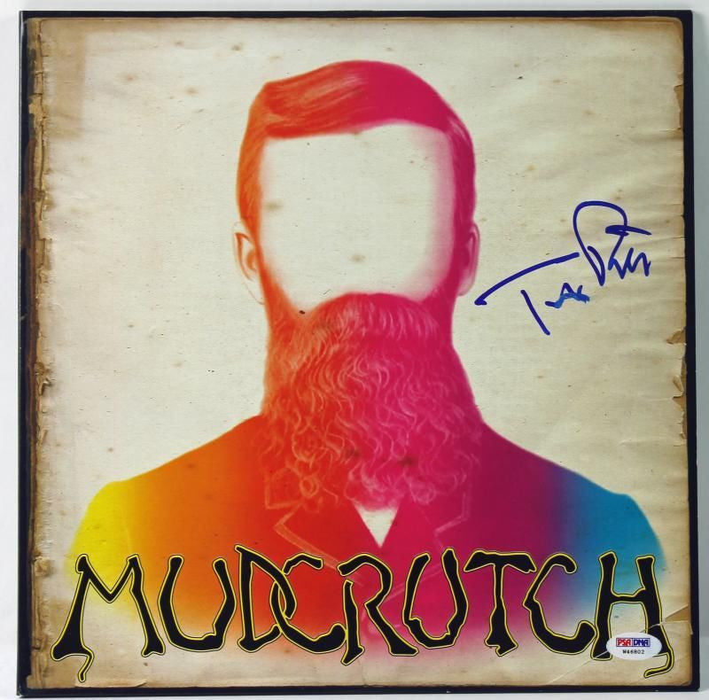 TOM PETTY MUDCRUTCH SIGNED ALBUM COVER W/ VINYL AUTOGRAPHED PSA/DNA #W46802