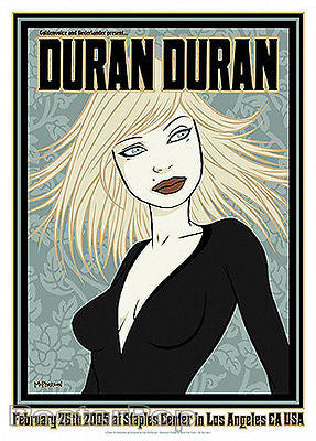 Tara McPherson Duran Duran 2005 Signed Silkscreen Concert Poster LA Sexy Mint