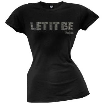 The Beatles - Let It Be Glitter Juniors T-Shirt
