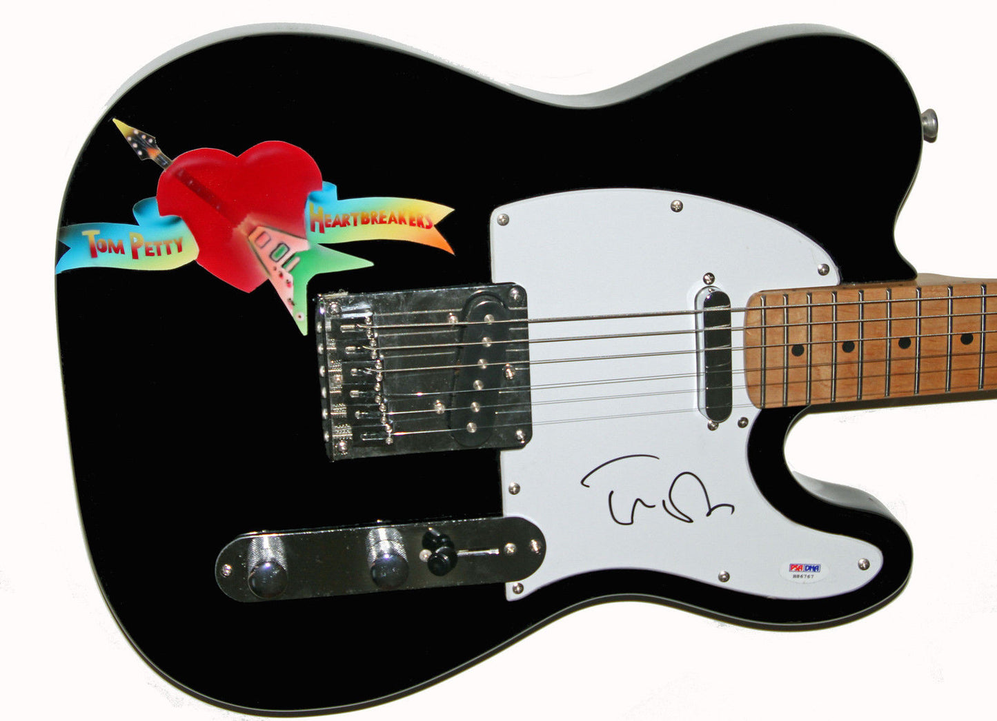 Tom Petty Autograph Signed Heartbreakers Airbrushed Guitar PSA DNA COA- STUNNING