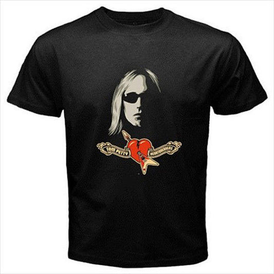 Tom Petty and the Heartbreakers Band Custom Black T-Shirt S M L XL XXL XXXL Rare