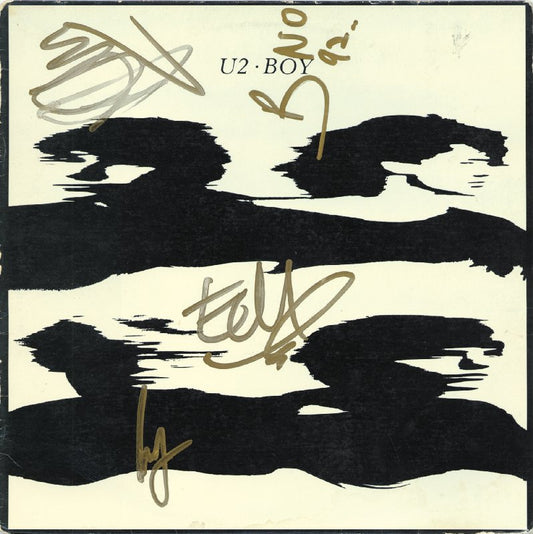 U2 SIGNED "BOY" ALBUM