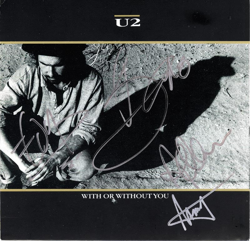 U2 SIGNED LP "THE JOSHUA TREE"