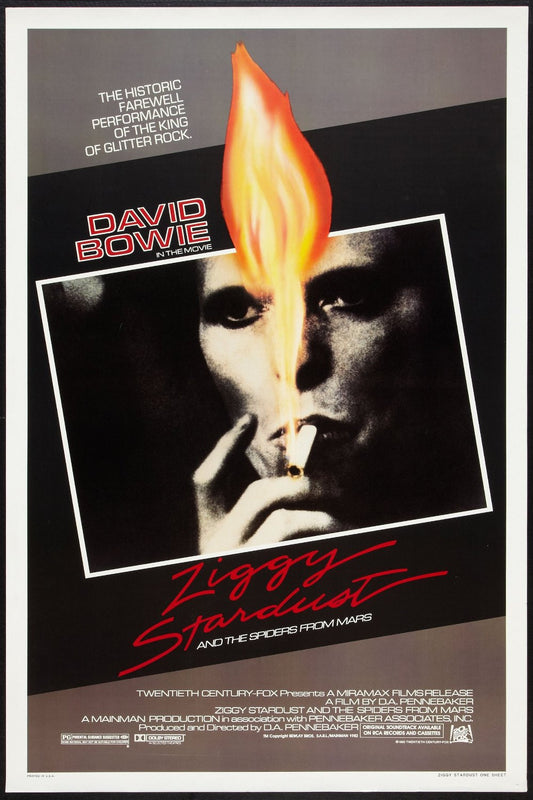 ZIGGY STARDUST AND THE SPIDERS FROM MARS original rolled 1983 27x41 one sheet movie poster