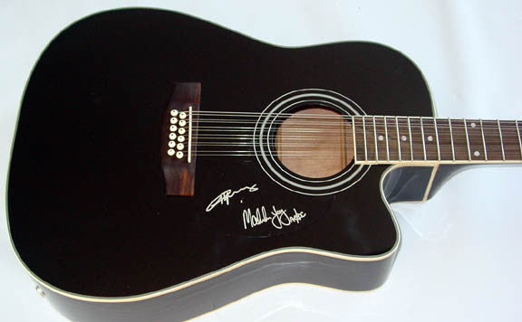 AC/DC Autographed Signed 12-String Guitar & Proof UACC