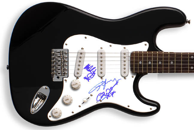 AC/DC Autographed Signed ACDC Guitar & Proof PSA/DNA CERT