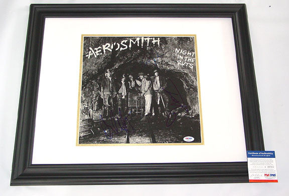 Aerosmith Autographed Signed Night in the Ruts Album PSA/DNA