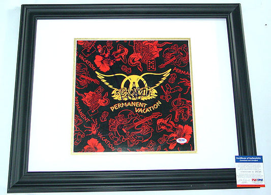 Aerosmith Autographed Signed Perm Vacation Album PSA/DNA