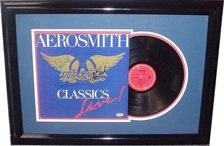Autographed Aerosmith PSA/DNA Framed Signed Album - Autographed CD's