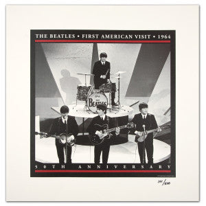 The Beatles First Visit Live Lithograph