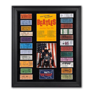 The Beatles 1964 U.S. Tour Framed Presentation with 23 Replica Concert Tickets