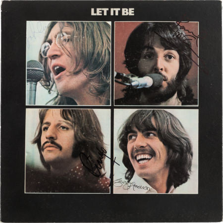 Beatles - Paul McCartney and Ringo Starr Signed Let It Be Album (Apple PCS 7096, 1970)