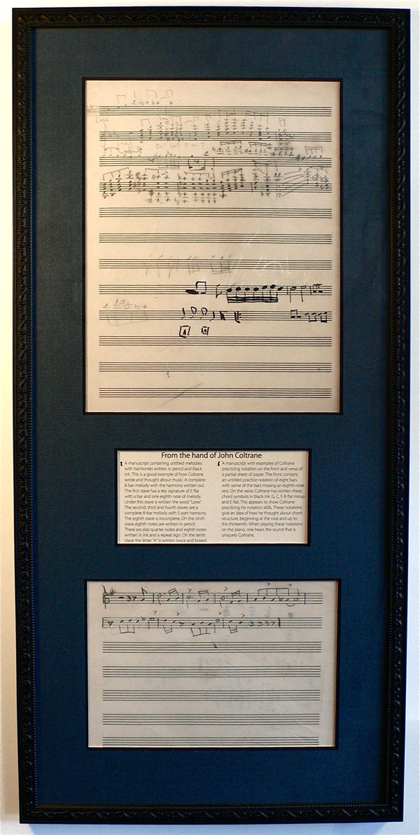 John Coltrane – Handwritten Musical Manuscript