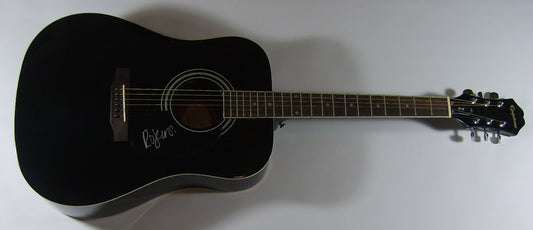 Robert Smith The Cure '4:13 Dream' Signed Autographed Full Size Black Acoustic Guitar Loa
