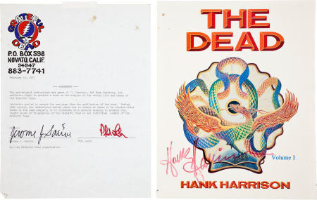 The Grateful Dead - Jerry Garcia Signed Agreement....