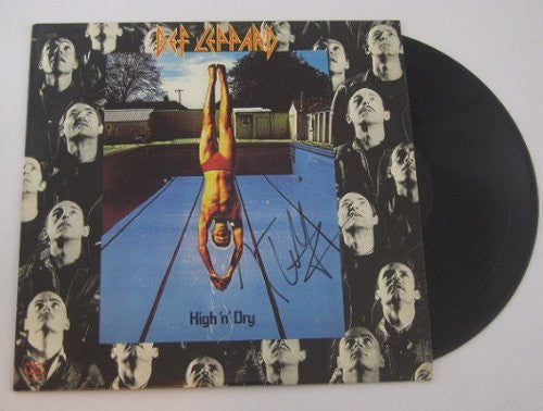 Joe Elliott Def Leppard High 'n' Dry Hand Signed Autographed Lp Record Album with Vinyl Loa