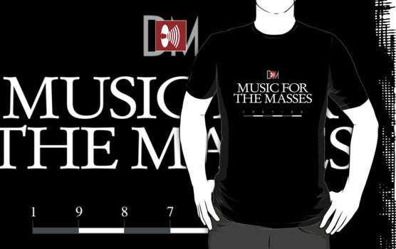 Depeche Mode : Music For The Masses Logo 3 White
