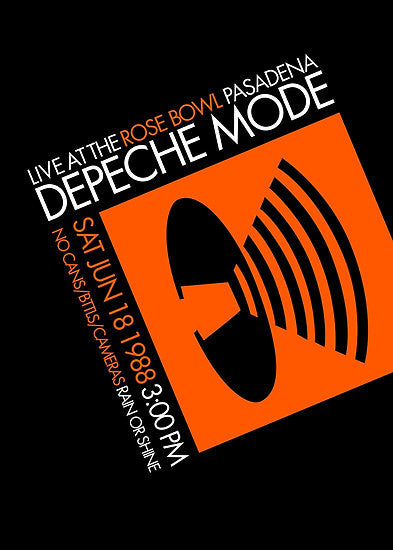 Depeche Mode : Rose Bowl 1988 poster tribute