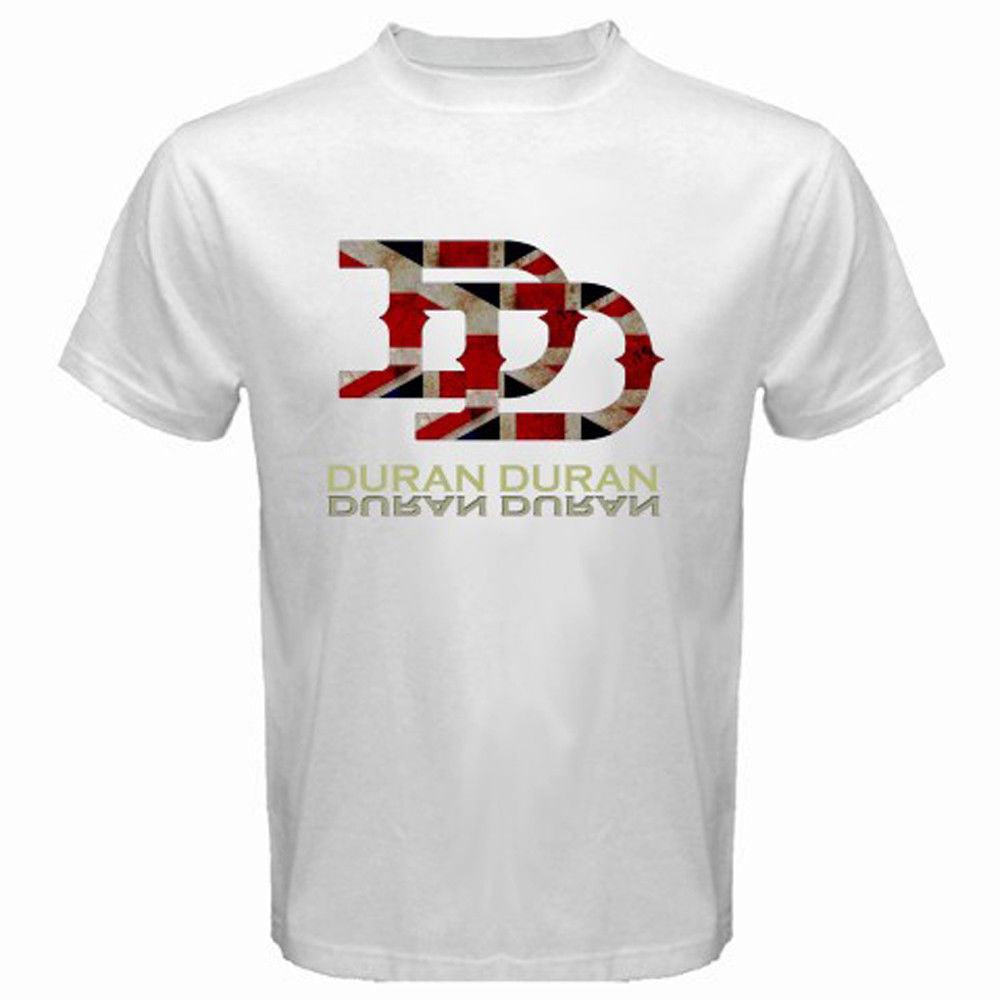 DURAN DURAN 80s Pop Rock Retro Group Music Men's White T-Shirt Size S to 3XL