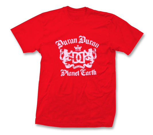 Red Distressed style vintage T Regular fit