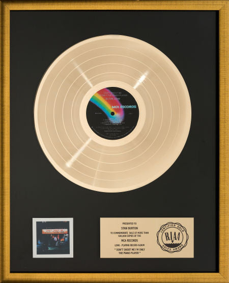 Elton John Don't Shoot Me I'm Only the Piano Player RIAA Gold Record Award (MCA MCA-2100, 1973)