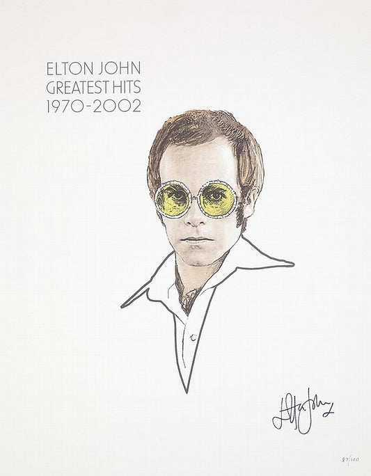 ELTON JOHN SIGNED PRINT