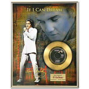 Elvis If I Can Dream Framed Gold Record - Limited Edition