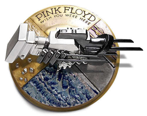 PINK FLOYD - WISH YOU WERE - Bronze Silver & Gold Plated N°6/8 al mondo - mint