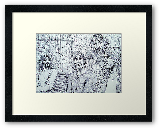 the PINK FLOYD - drawing portrait