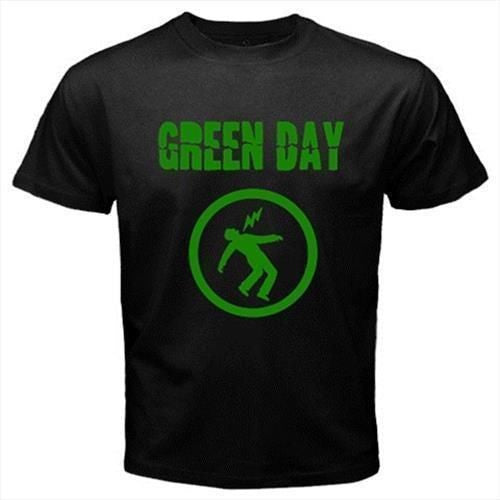 Green Day Rock Band Music Men Black T-Shirt