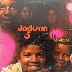 Michael Jackson-Signed Album Cover w/ Vinyl
